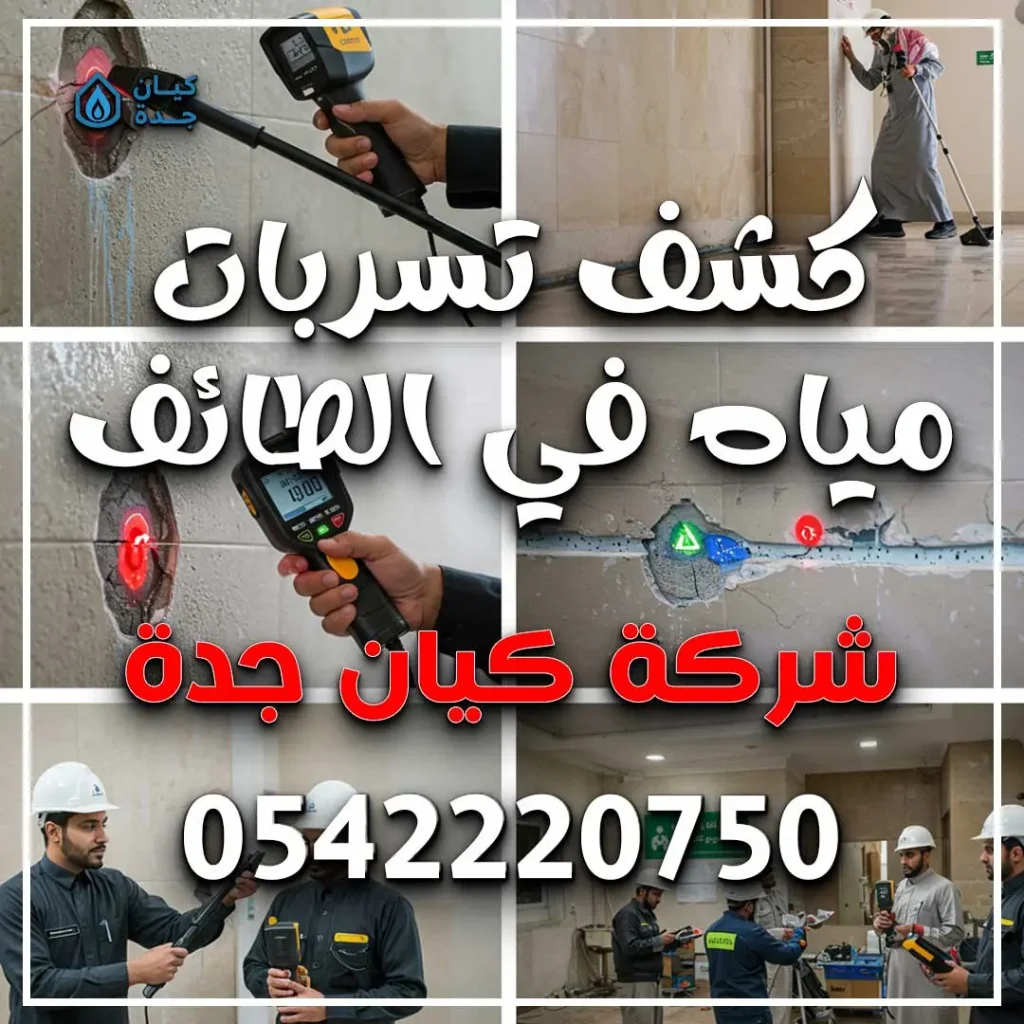 كشف تسربات مياه في الطائف